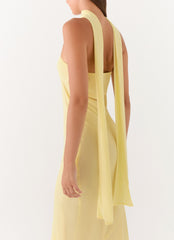 Under The Pagoda Maxi Dress - Yellow