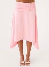 Vickine Midi Skirt - Pink