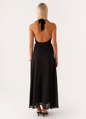 What You Need Frill Maxi Dress - Black
