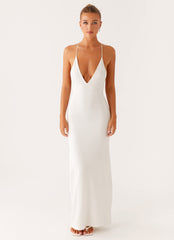 Yalina Knit Maxi Dress - Ivory