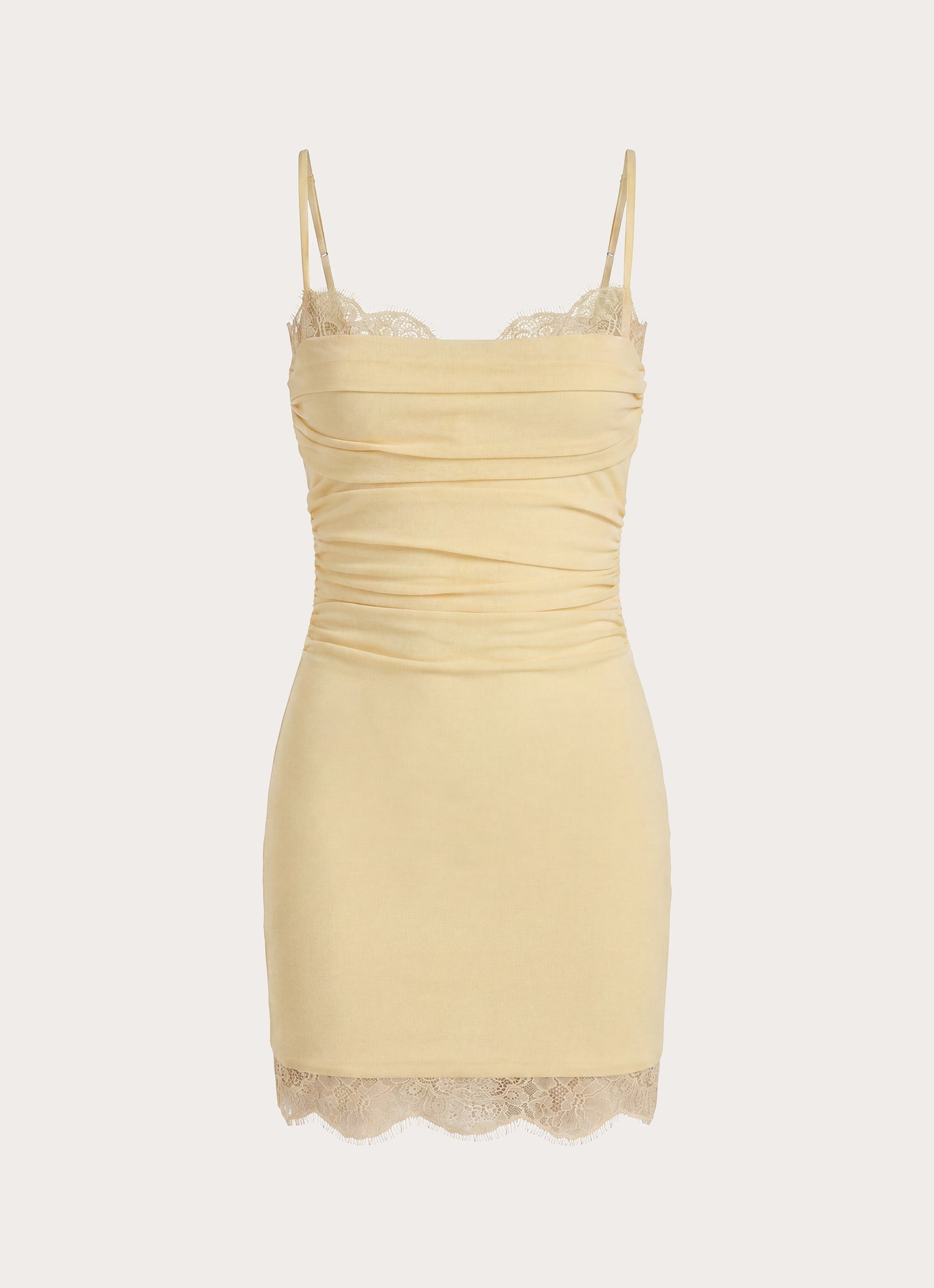 Almost Ready Mini Dress - Baby Yellow