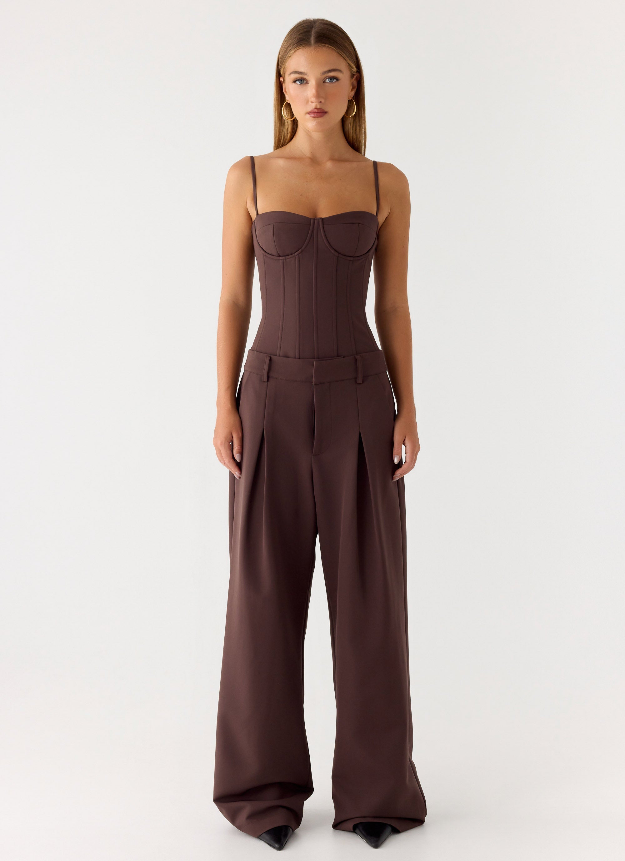 Ania Corset Top - Chocolate