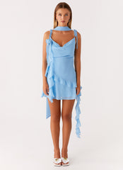 Carina Mini Dress - Blue