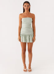 Carmel Mini Dress - Sage