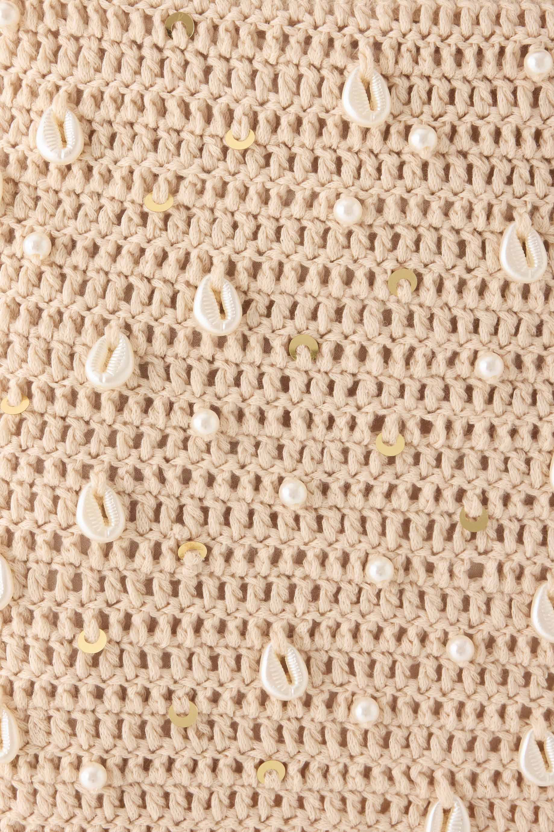 Elaris Crochet Mini Skirt - Ivory