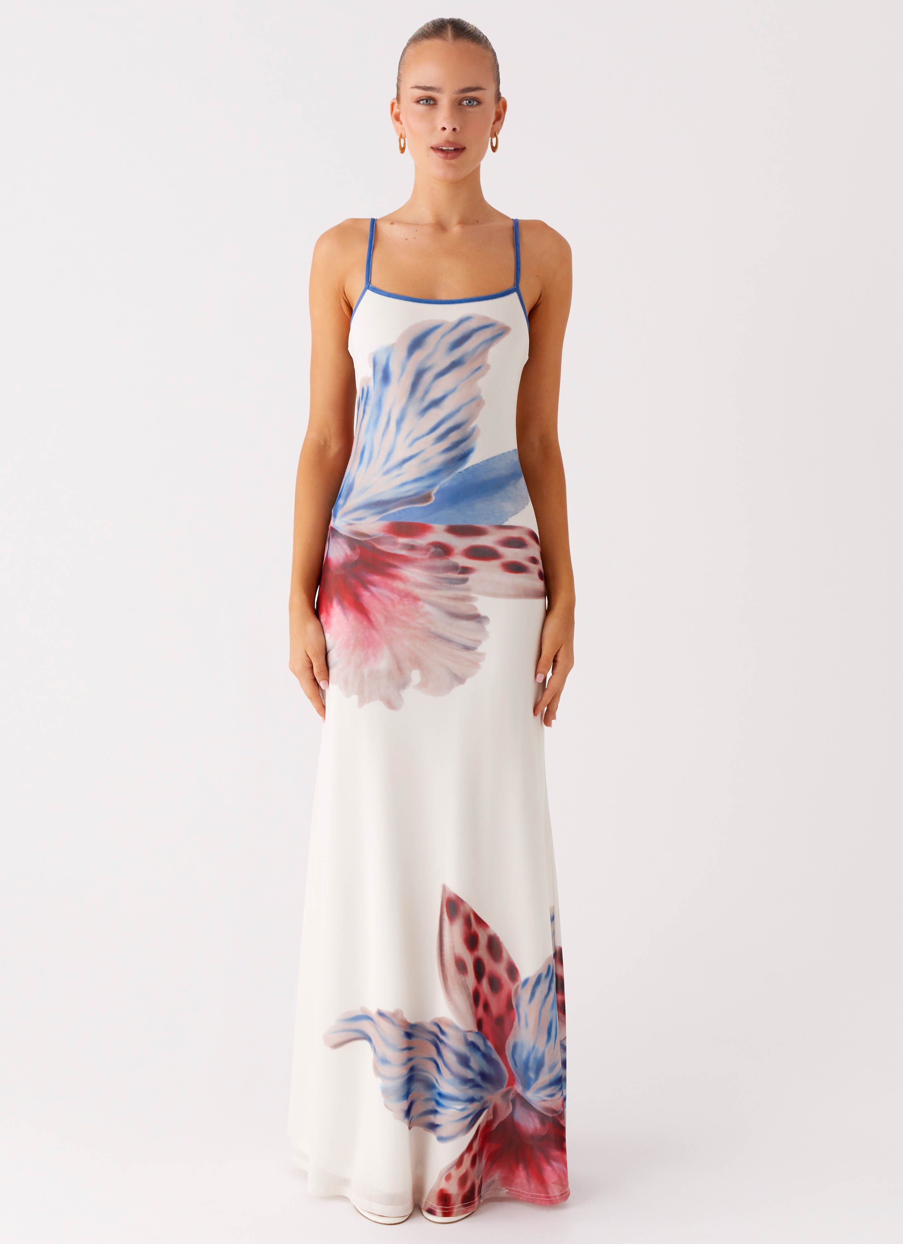 Everett Maxi Dress - White Sea Bloom