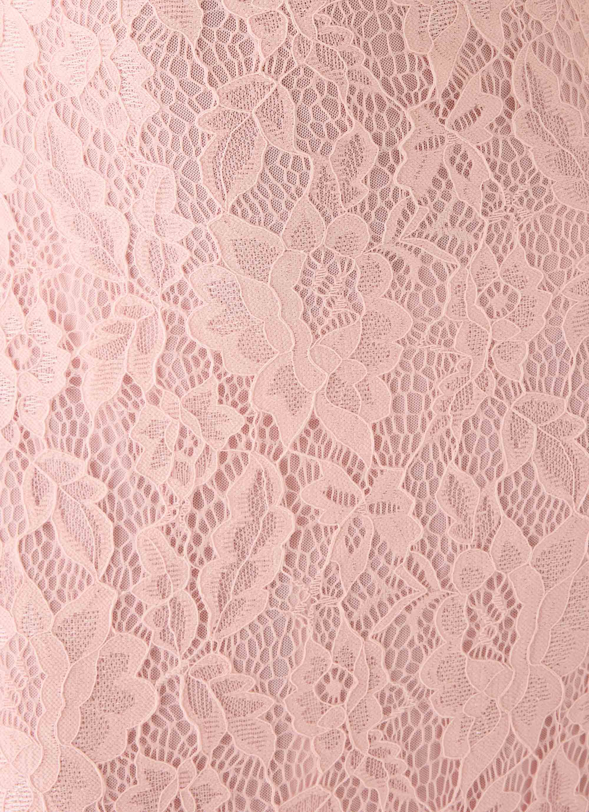 Giulia Lace Maxi Dress - Pink