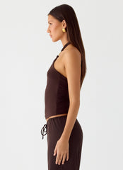 Henrietta Top - Chocolate