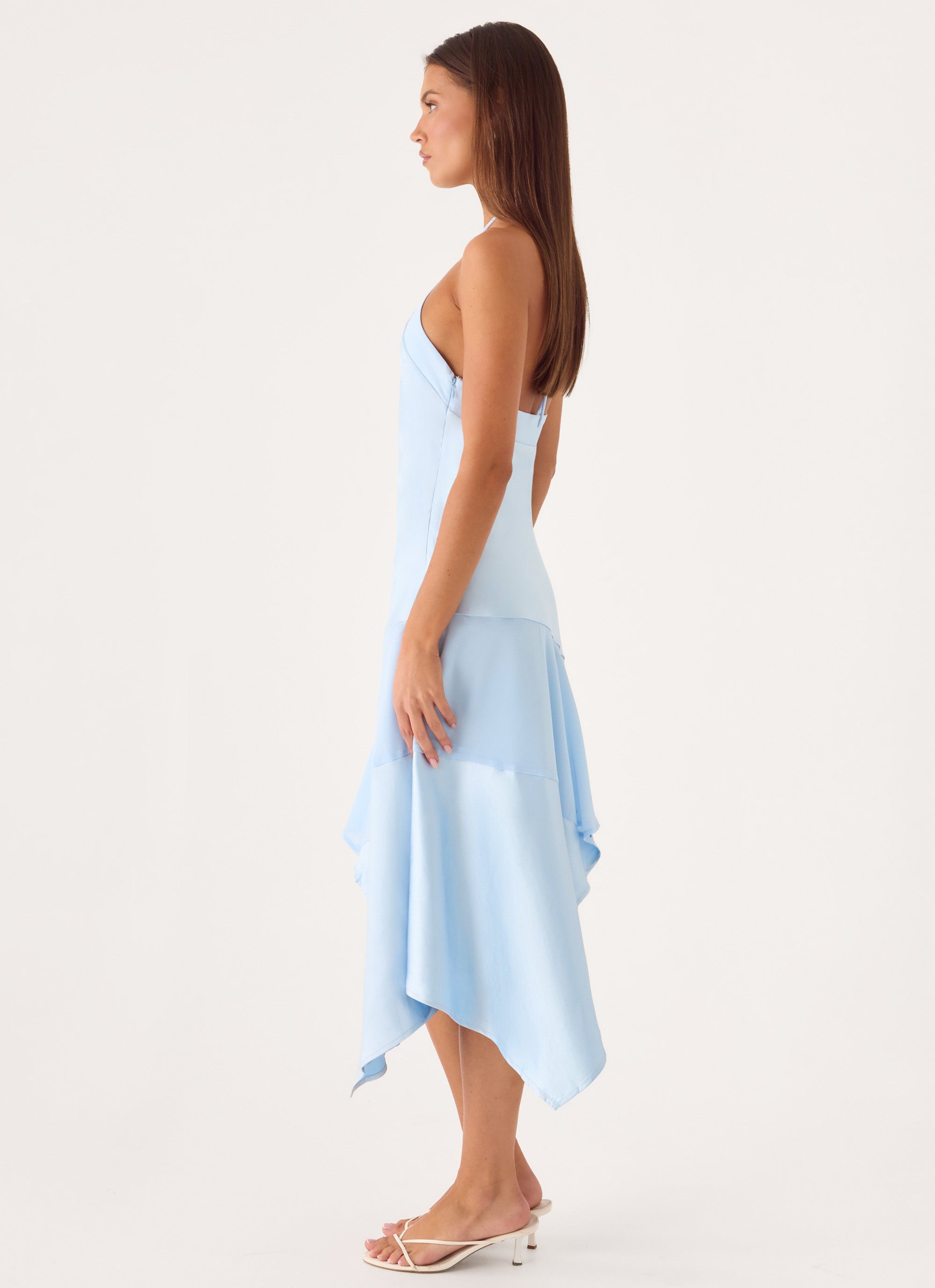 Jinli Midi Dress - Blue