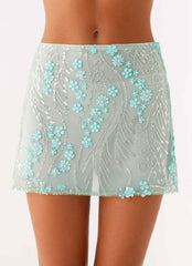Kandi Mini Skirt - Mint