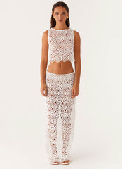 Mika Crochet Top - White