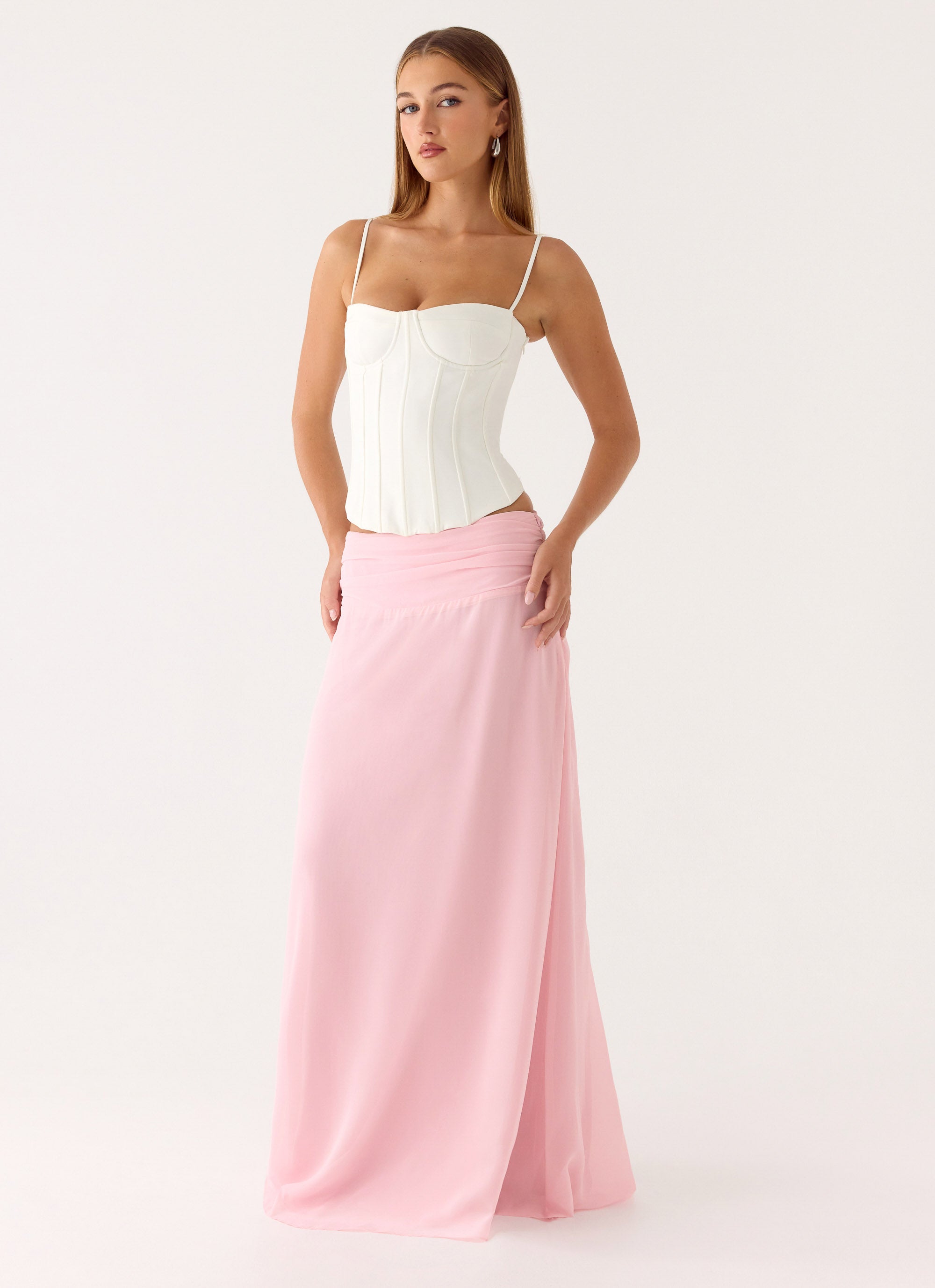 Natalya Maxi Skirt - Pink