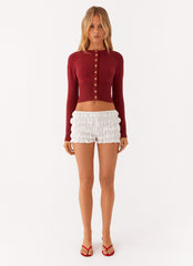 New Day Cardigan - Deep Red