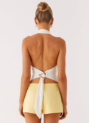 No Rush Top - White