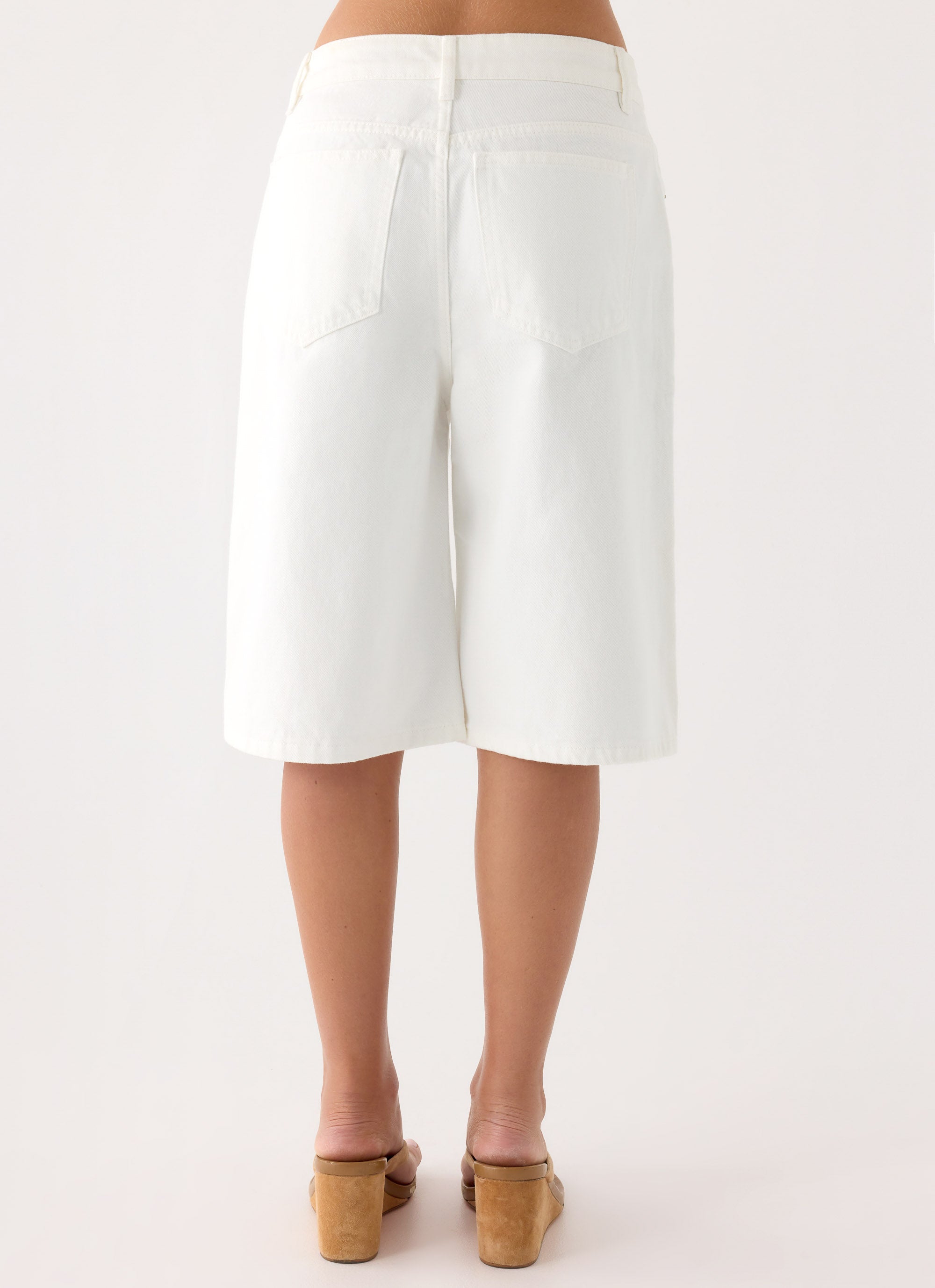 Orleans Denim Jorts - White