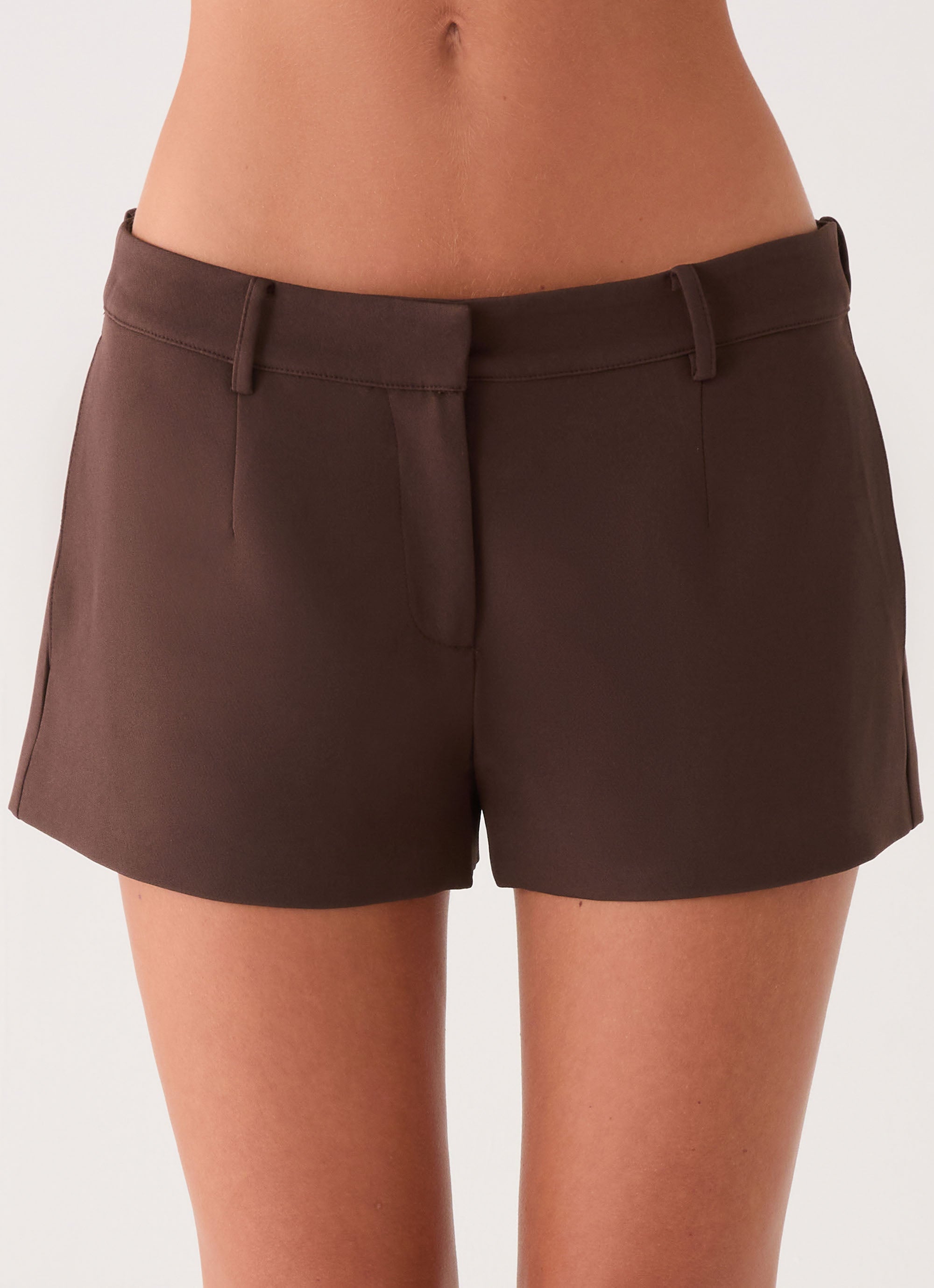 Oslo Mini Shorts - Chocolate