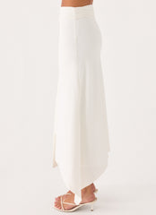 Overdrive Midi Skirt - White