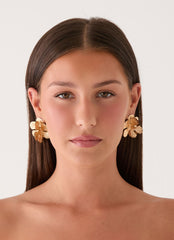 Peachy Dream Earrings - Gold
