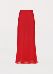 Nightfall Maxi Skirt - Rouge Red