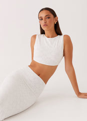 Issey Crop Top - White