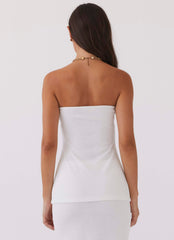 Delicate Lady Knit Top - White