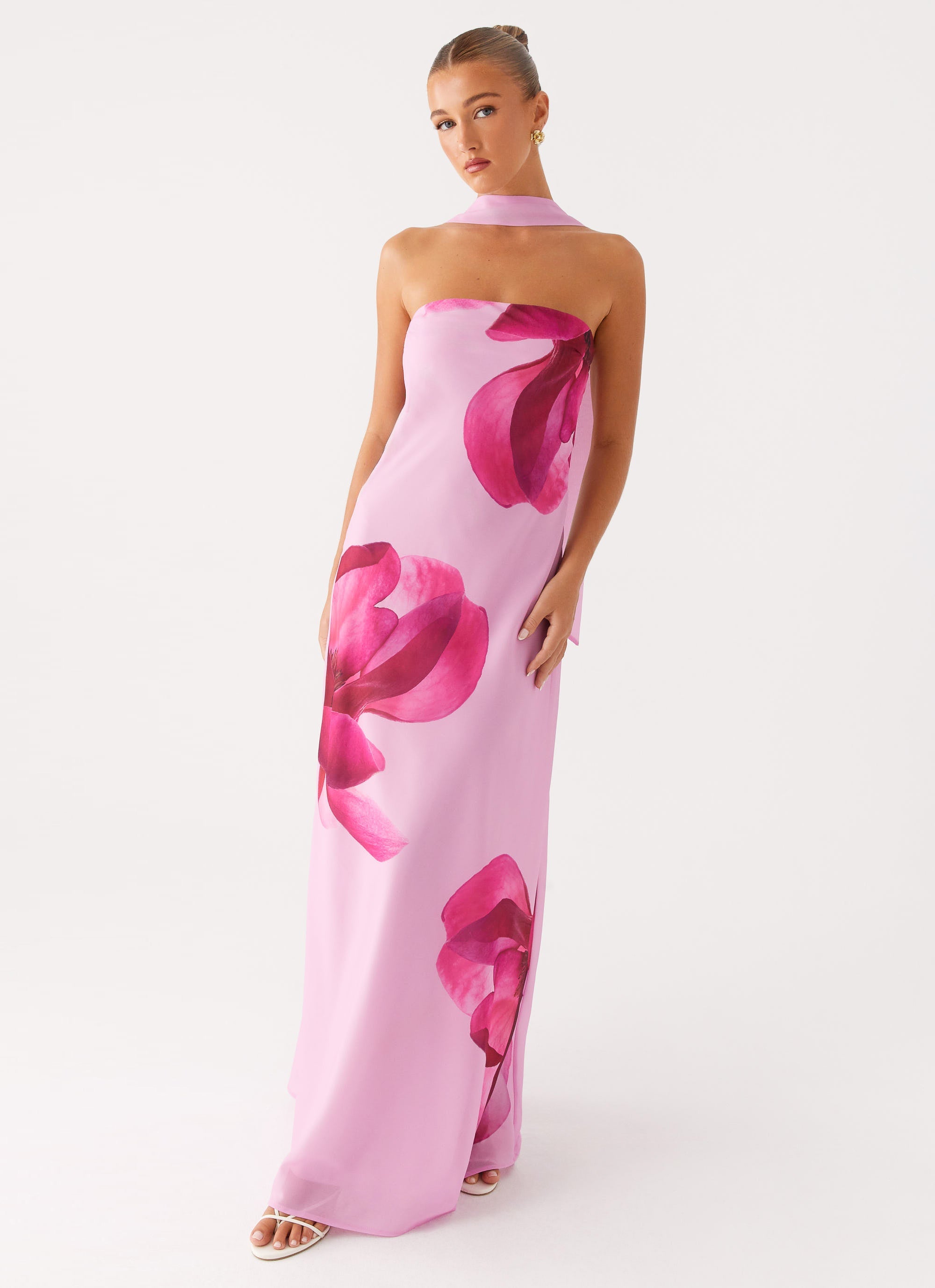 Prim Maxi Dress - Pastel Pink