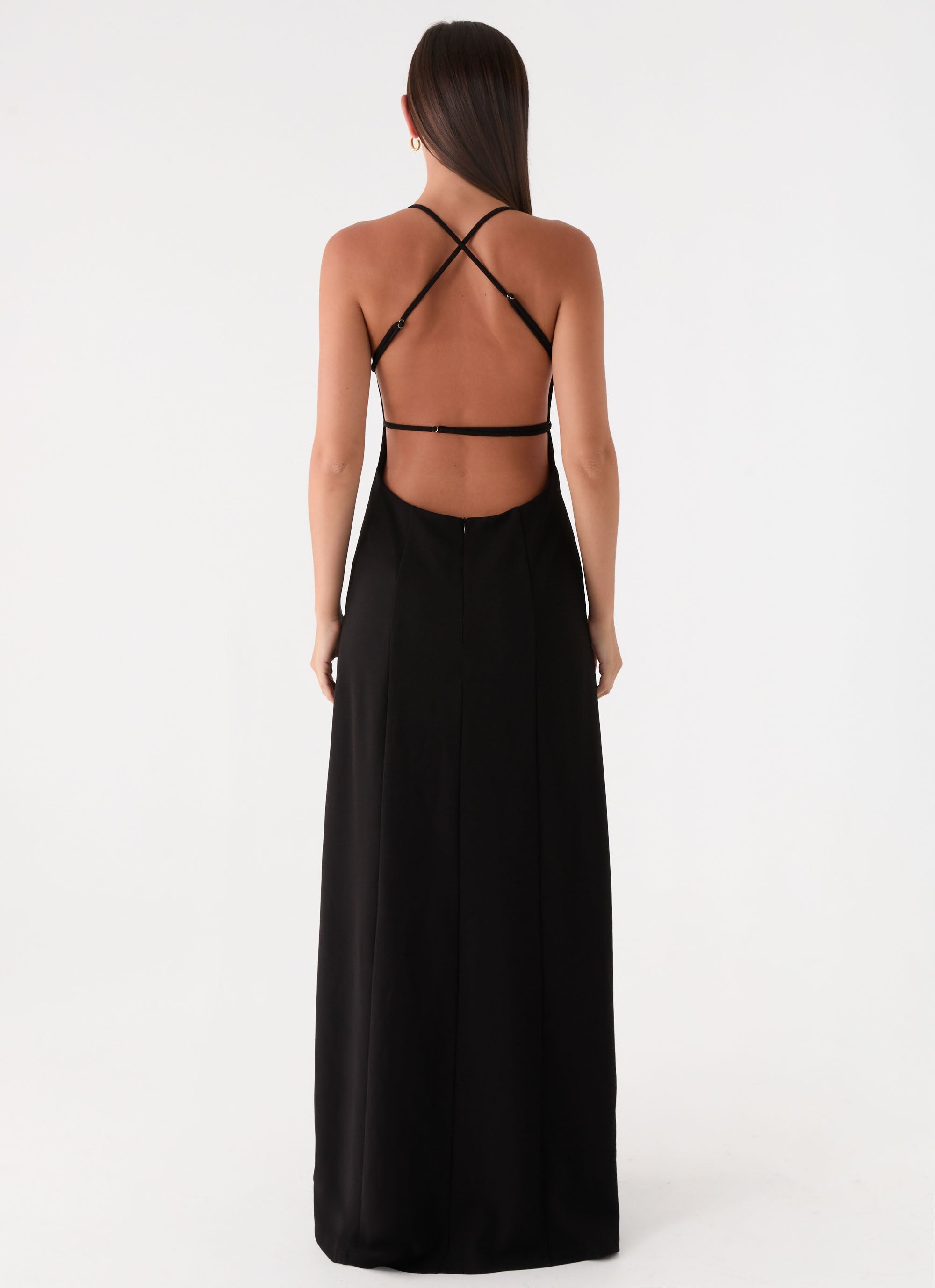 Russian Roulette Maxi Dress - Black