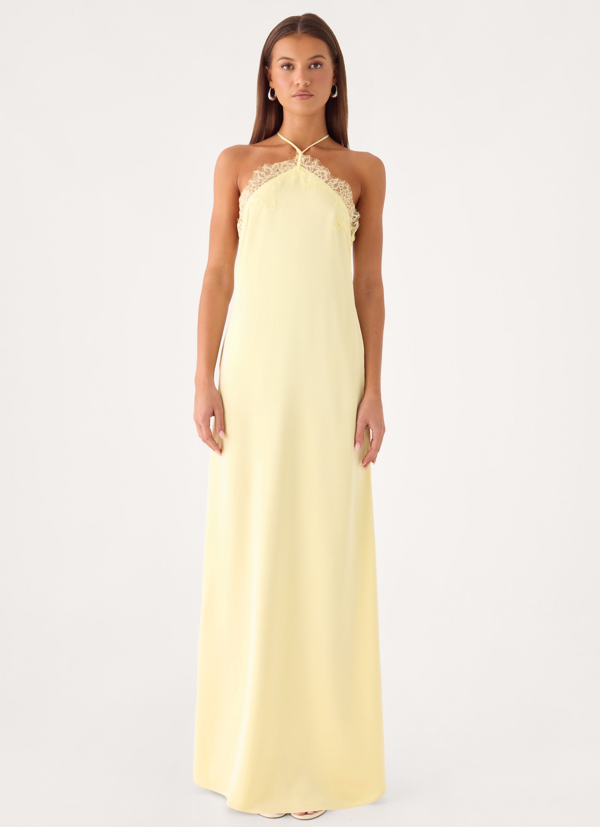 Samaria Halter Maxi Dress - Yellow
