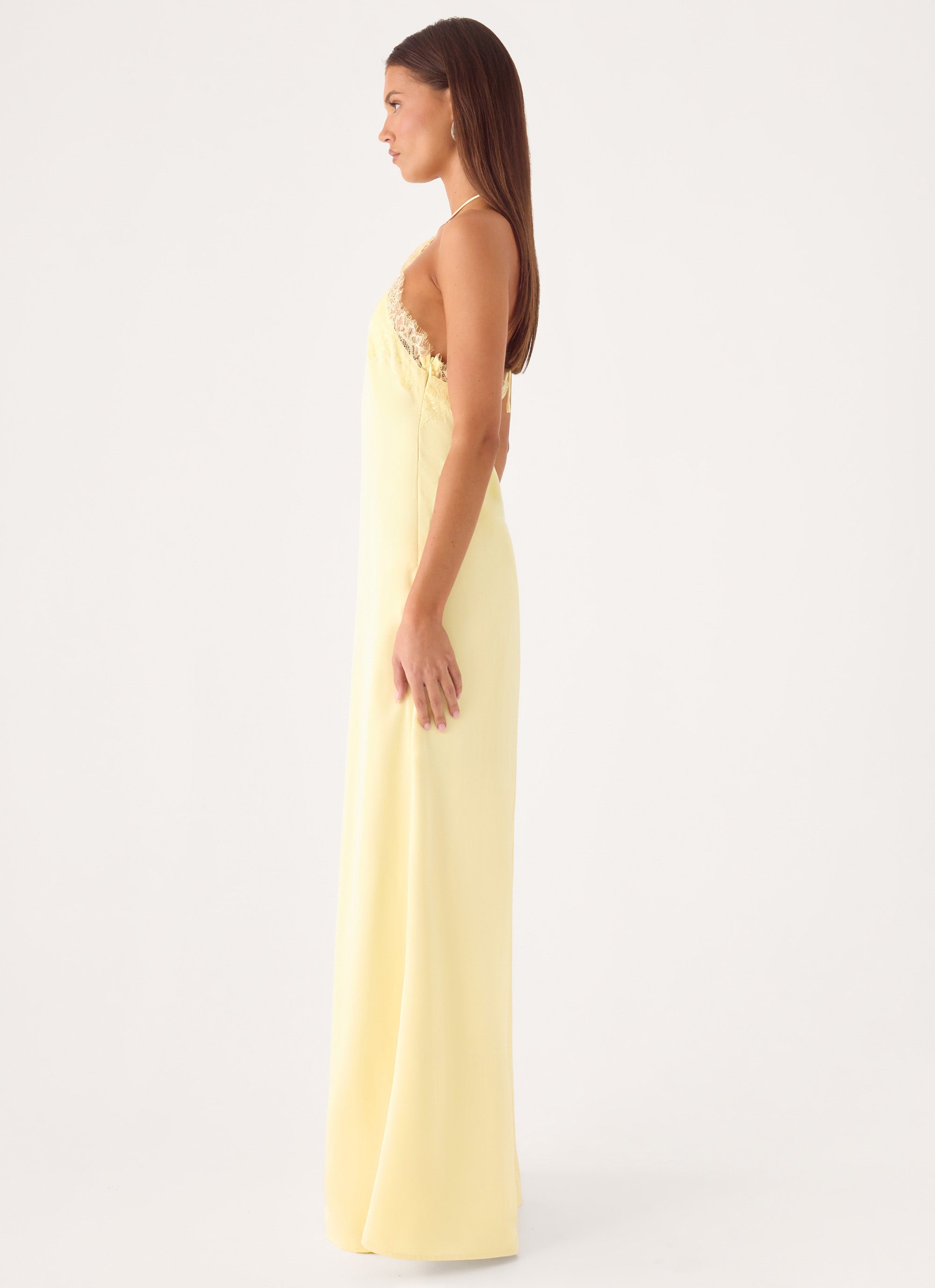 Samaria Halter Maxi Dress - Yellow