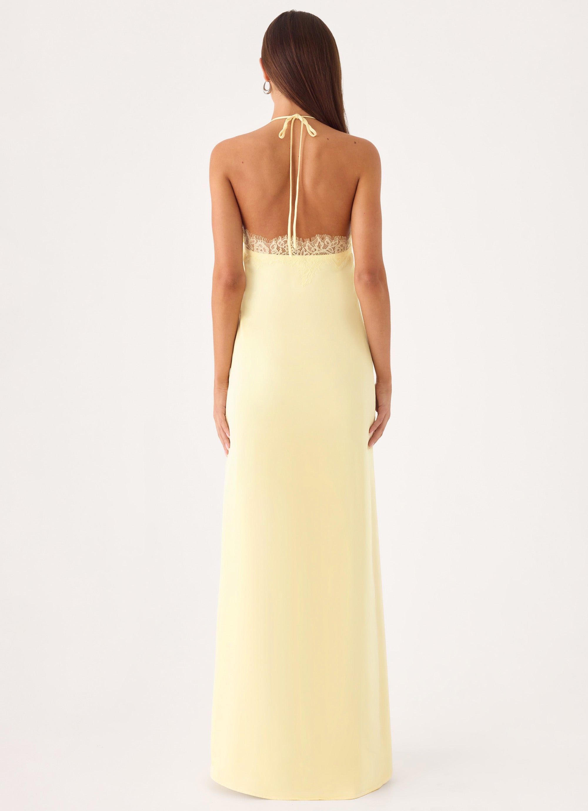 Samaria Halter Maxi Dress - Yellow