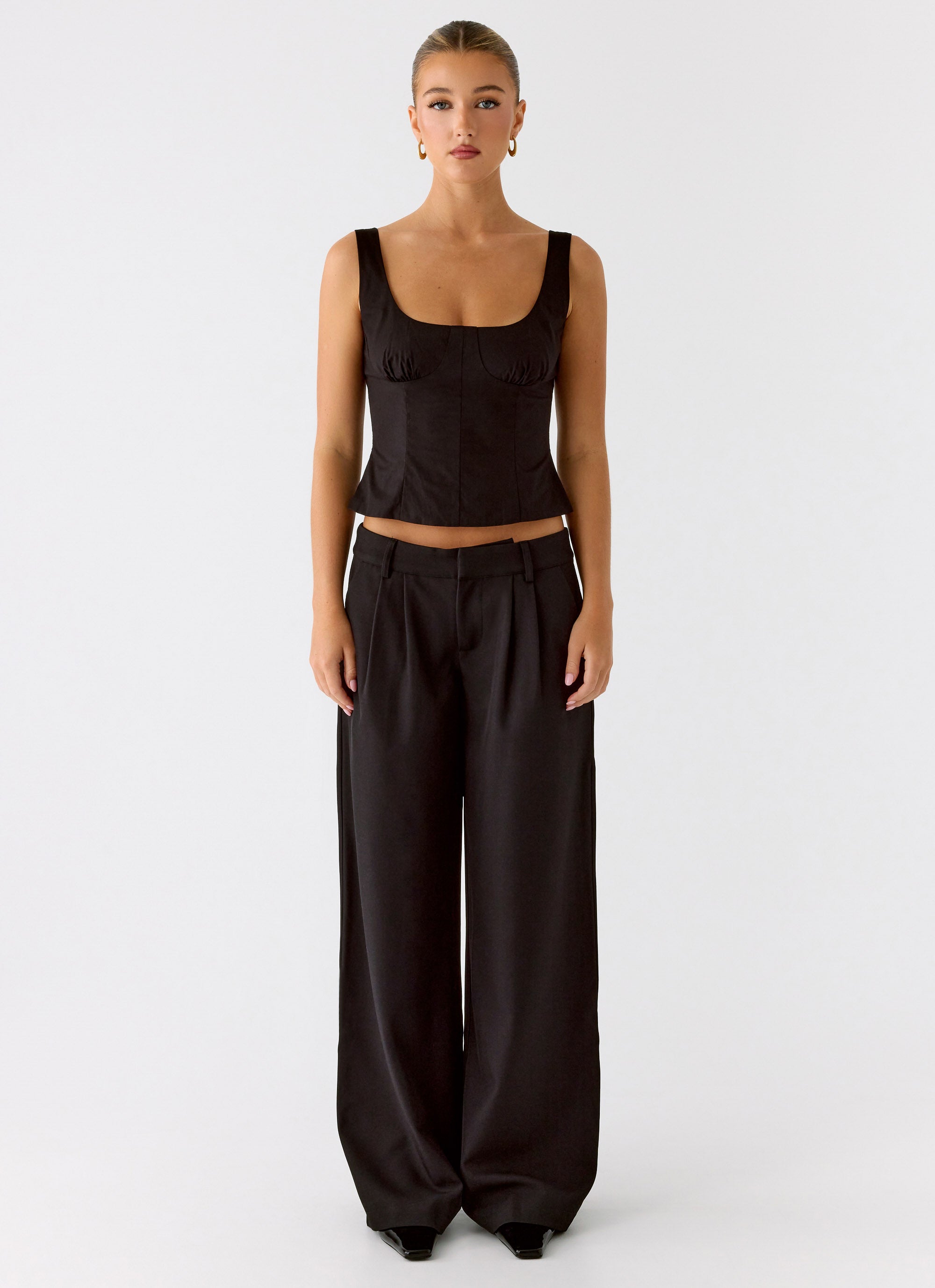 Samuel Low Rise Suiting Pants - Black