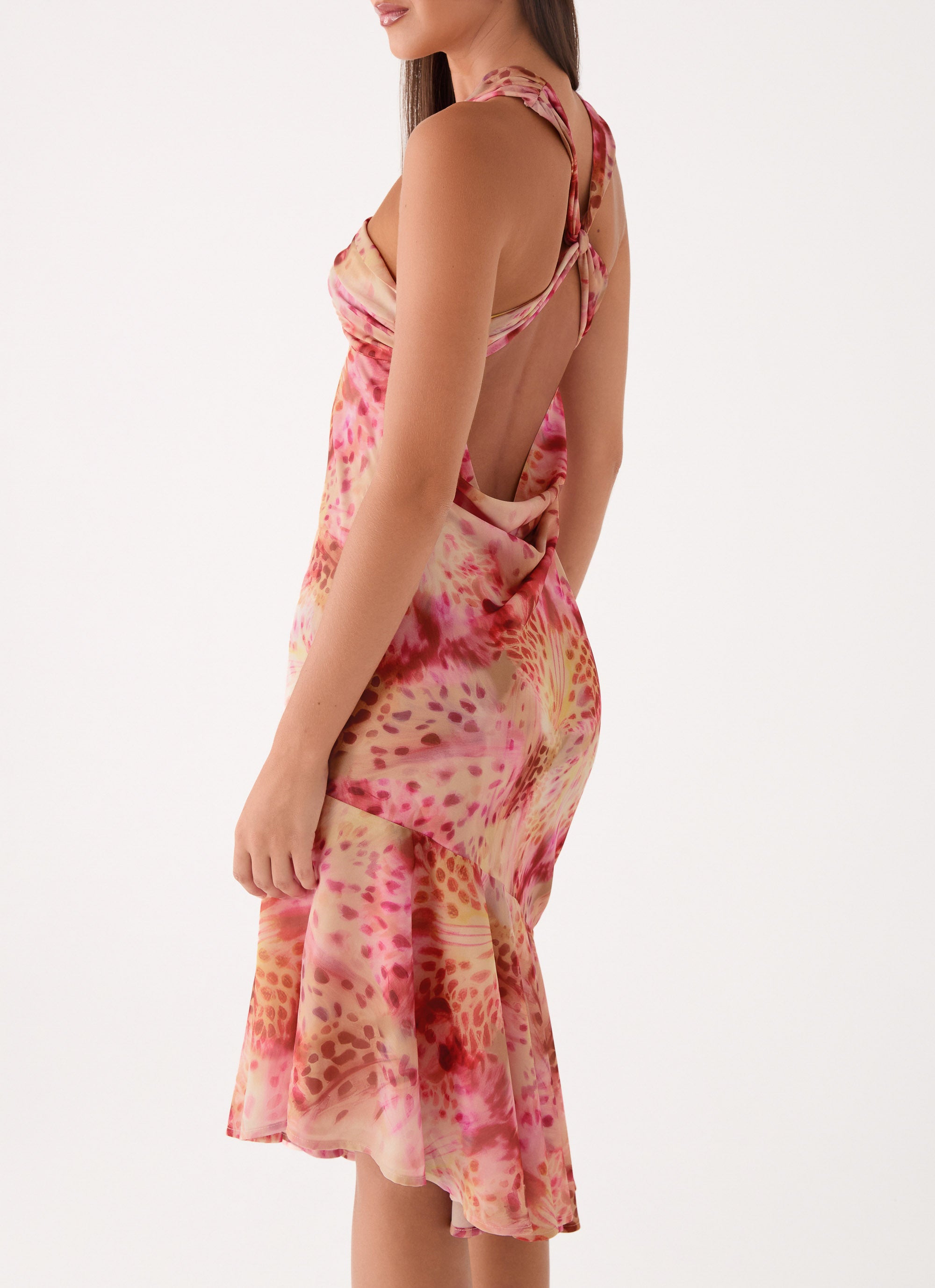 Sinnie Midi Dress - Botanic Cheetah