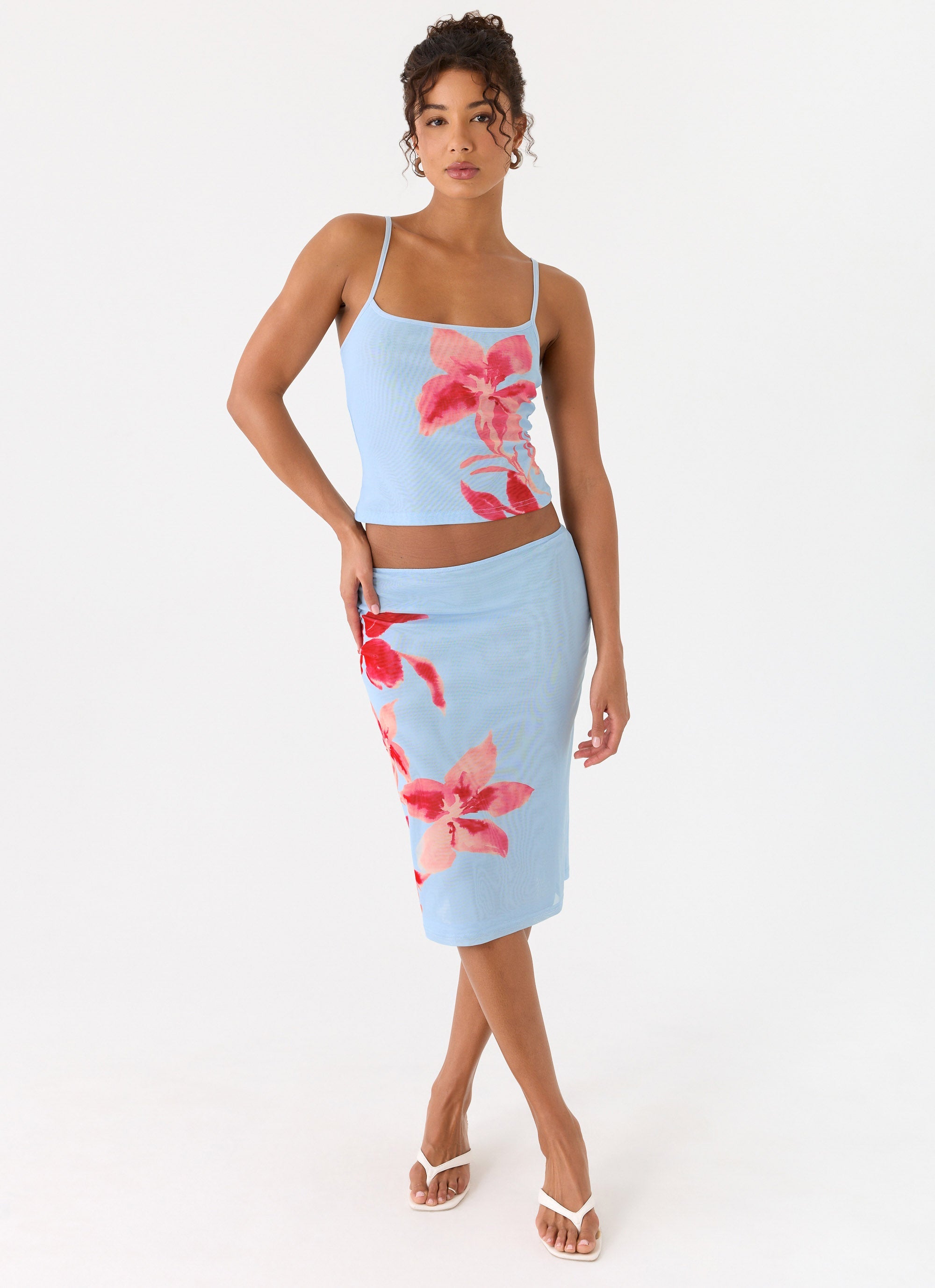 Tamia Cami Top - Blue Petal