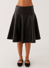 Tyler Midi Skirt - Black