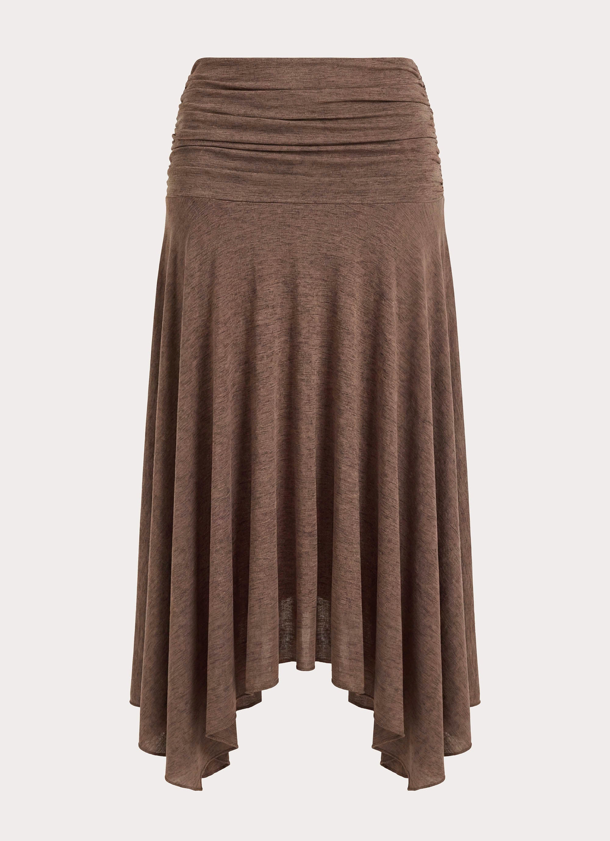 Zayde Midi Skirt - Taupe